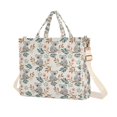 thumbnail image 1 of FORMRS Womens Corduroy Tote Bag Crossbody Shoulder Purse Handbag with Detachable Strap, Floral Koala Pattern, 1 of 7