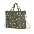 thumbnail image 1 of FORMRS Womens Corduroy Tote Bag Crossbody Shoulder Purse Handbag with Detachable Strap, Forest Mushroom Pattern, 1 of 7