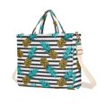 thumbnail image 1 of FORMRS Womens Corduroy Tote Bag Crossbody Shoulder Purse Handbag with Detachable Strap, Pineapple Stripes Pattern, 1 of 7