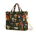 thumbnail image 1 of FORMRS Womens Corduroy Tote Bag Crossbody Shoulder Purse Handbag with Detachable Strap, Various Mushrooms Pattern, 1 of 7