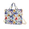 thumbnail image 1 of FORMRS Womens Corduroy Tote Bag Crossbody Shoulder Purse Handbag with Detachable Strap, Watercolor Butterfly Pattern, 1 of 7