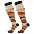 thumbnail image 1 of FORMRS Womens Knee High Socks Casual Long Thick Travel Daily Wear, 1 Pair, Abstract Desert Pattern, 1 of 6