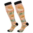 thumbnail image 1 of FORMRS Womens Knee High Socks Casual Long Thick Travel Daily Wear, 1 Pair, Abstract Floral Art, 1 of 6