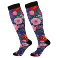 thumbnail image 1 of FORMRS Womens Knee High Socks Casual Long Thick Travel Daily Wear, 1 Pair, Beautiful Floral Pattern, 1 of 6