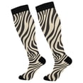 thumbnail image 1 of FORMRS Womens Knee High Socks Casual Long Thick Travel Daily Wear, 1 Pair, Black Lines, 1 of 6