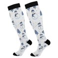 thumbnail image 1 of FORMRS Womens Knee High Socks Casual Long Thick Travel Daily Wear, 1 Pair, Cartoon Snowmen, 1 of 6
