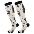 thumbnail image 1 of FORMRS Womens Knee High Socks Casual Long Thick Travel Daily Wear, 1 Pair, Christmas Plaid Forest, 1 of 6