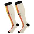 thumbnail image 1 of FORMRS Womens Knee High Socks Casual Long Thick Travel Daily Wear, 1 Pair, Colorful Plane, 1 of 6