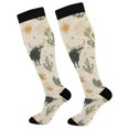 thumbnail image 1 of FORMRS Womens Knee High Socks Casual Long Thick Travel Daily Wear, 1 Pair, Cowboy Pattern, 1 of 6