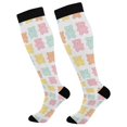 thumbnail image 1 of FORMRS Womens Knee High Socks Casual Long Thick Travel Daily Wear, 1 Pair, Cute Gummy Bears Pattern, 1 of 6
