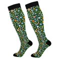 thumbnail image 1 of FORMRS Womens Knee High Socks Casual Long Thick Travel Daily Wear, 1 Pair, Flourish Flowers Pattern, 1 of 6