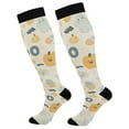 thumbnail image 1 of FORMRS Womens Knee High Socks Casual Long Thick Travel Daily Wear, 1 Pair, Halloween Cute Pumpkins, 1 of 6