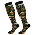 thumbnail image 1 of FORMRS Womens Knee High Socks Casual Long Thick Travel Daily Wear, 1 Pair, Various Mushrooms Pattern, 1 of 6