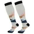 thumbnail image 1 of FORMRS Womens Knee High Socks Casual Long Thick Travel Daily Wear, 2 Pairs, Abstract Landscape, 1 of 6