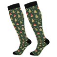 thumbnail image 1 of FORMRS Womens Knee High Socks Casual Long Thick Travel Daily Wear, 2 Pairs, Christmas Tree, 1 of 6