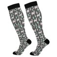 thumbnail image 1 of FORMRS Womens Knee High Socks Casual Long Thick Travel Daily Wear, 2 Pairs, Cute Llamas Pattern, 1 of 6