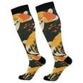thumbnail image 1 of FORMRS Womens Knee High Socks Casual Long Thick Travel Daily Wear, 2 Pairs, Fish Pattern, 1 of 6