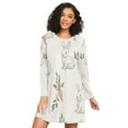 thumbnail image 1 of FORMRS Womens Long Sleeve Nightgowns Crew Neck Sleep Shirt Soft Pajamas Sizes S-3XL, Beige Rabbits and Carrots, 1 of 8