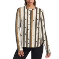 thumbnail image 1 of FORMRS Womens Long Sleeve Shirts UPF 50+ Sun Protection Quick Dry Fishing Hiking Tops, Size S-2XL, Beige Abstract Dots, 1 of 8