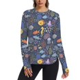 thumbnail image 1 of FORMRS Womens Long Sleeve Shirts UPF 50+ Sun Protection Quick Dry Fishing Hiking Tops, Size S-2XL, Cartoon Ocean Pattern, 1 of 8