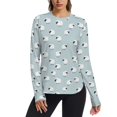 thumbnail image 1 of FORMRS Womens Long Sleeve Shirts UPF 50+ Sun Protection Quick Dry Fishing Hiking Tops, Size S-2XL, Cartoon Sheep Pattern, 1 of 8