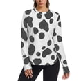 thumbnail image 1 of FORMRS Womens Long Sleeve Shirts UPF 50+ Sun Protection Quick Dry Fishing Hiking Tops, Size S-2XL, Cow Spots, 1 of 8
