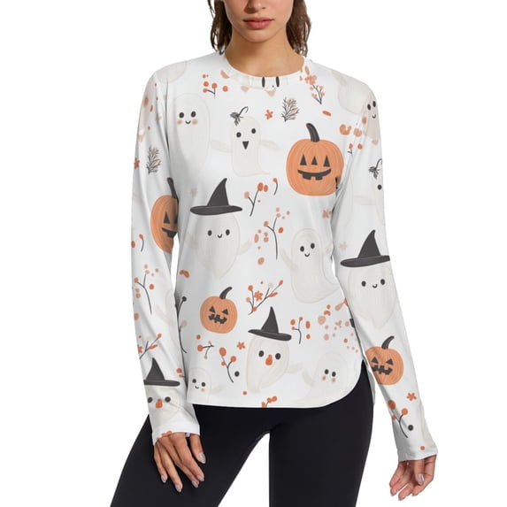 FORMRS Womens Long Sleeve Shirts UPF 50+ Sun Protection Quick Dry Fishing Hiking Tops, Size S-2XL, Ghost Design