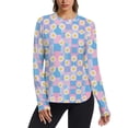 thumbnail image 1 of FORMRS Womens Long Sleeve Shirts UPF 50+ Sun Protection Quick Dry Fishing Hiking Tops, Size S-2XL, Playful Daisy, 1 of 8