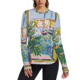 thumbnail image 1 of FORMRS Womens Long Sleeve Shirts UPF 50+ Sun Protection Quick Dry Fishing Hiking Tops, Size S-2XL, Yellow Window, 1 of 8
