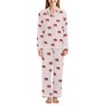 thumbnail image 1 of FORMRS Womens Pajama Set Long Sleeve Top and Pants with Pockets Soft Comfy Lounge Sleepwear, Sizes S-2XL, Cartoon Elephant Pattern, 1 of 7