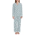 thumbnail image 1 of FORMRS Womens Pajama Set Long Sleeve Top and Pants with Pockets Soft Comfy Lounge Sleepwear, Sizes S-2XL, Cartoon Sheep Pattern, 1 of 7