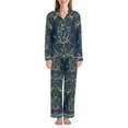 thumbnail image 1 of FORMRS Womens Pajama Set Long Sleeve Top and Pants with Pockets Soft Comfy Lounge Sleepwear, Sizes S-2XL, Shadowy Forest Pattern, 1 of 7