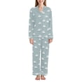 thumbnail image 1 of FORMRS Womens Pajama Set Long Sleeve Top and Pants with Pockets Soft Comfy Lounge Sleepwear, Sizes S-2XL, Simple Sheep Pattern, 1 of 7
