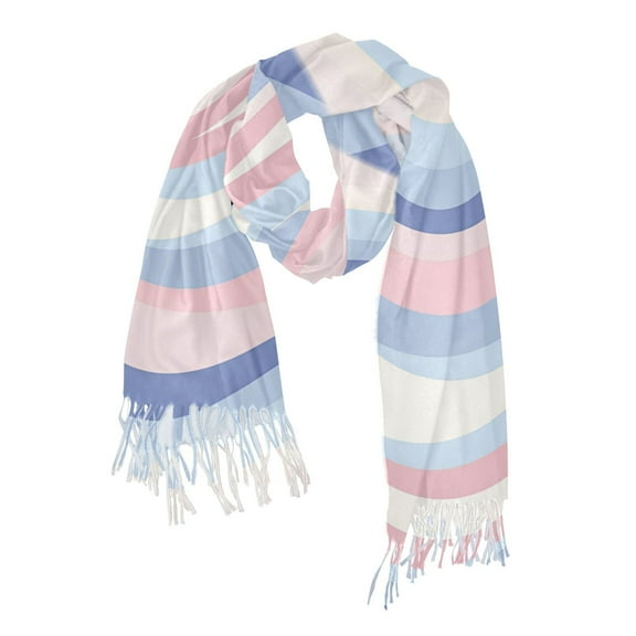 FORMRS Womens Scarf Winter Soft Long Big Warm Shawls Wrap Tassel Scarves, Abstract Pink