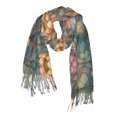 thumbnail image 1 of FORMRS Womens Scarf Winter Soft Long Big Warm Shawls Wrap Tassel Scarves, Abstract Water Lilies Pattern, 1 of 9
