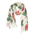 thumbnail image 1 of FORMRS Womens Scarf Winter Soft Long Big Warm Shawls Wrap Tassel Scarves, Apples Flower Pattern, 1 of 9