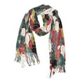 thumbnail image 1 of FORMRS Womens Scarf Winter Soft Long Big Warm Shawls Wrap Tassel Scarves, Black Lucky Cat, 1 of 9
