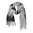 thumbnail image 1 of FORMRS Womens Scarf Winter Soft Long Big Warm Shawls Wrap Tassel Scarves, Black Moon, 1 of 9