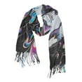 thumbnail image 1 of FORMRS Womens Scarf Winter Soft Long Big Warm Shawls Wrap Tassel Scarves, Black, 1 of 9