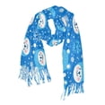 thumbnail image 1 of FORMRS Womens Scarf Winter Soft Long Big Warm Shawls Wrap Tassel Scarves, Blue Bears, 1 of 9