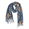 thumbnail image 1 of FORMRS Womens Scarf Winter Soft Long Big Warm Shawls Wrap Tassel Scarves, Blue Elegant Geometric, 1 of 9