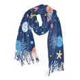 thumbnail image 1 of FORMRS Womens Scarf Winter Soft Long Big Warm Shawls Wrap Tassel Scarves, Blue Jellyfish, 1 of 9