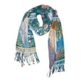 thumbnail image 1 of FORMRS Womens Scarf Winter Soft Long Big Warm Shawls Wrap Tassel Scarves, Blue Sea, 1 of 9
