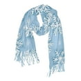 thumbnail image 1 of FORMRS Womens Scarf Winter Soft Long Big Warm Shawls Wrap Tassel Scarves, Blue Snowflake, 1 of 9