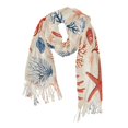 thumbnail image 1 of FORMRS Womens Scarf Winter Soft Long Big Warm Shawls Wrap Tassel Scarves, Blue Starfish, 1 of 9