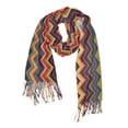thumbnail image 1 of FORMRS Womens Scarf Winter Soft Long Big Warm Shawls Wrap Tassel Scarves, Brown Geometric, 1 of 9