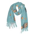 thumbnail image 1 of FORMRS Womens Scarf Winter Soft Long Big Warm Shawls Wrap Tassel Scarves, Cartoon Capybaras, 1 of 9