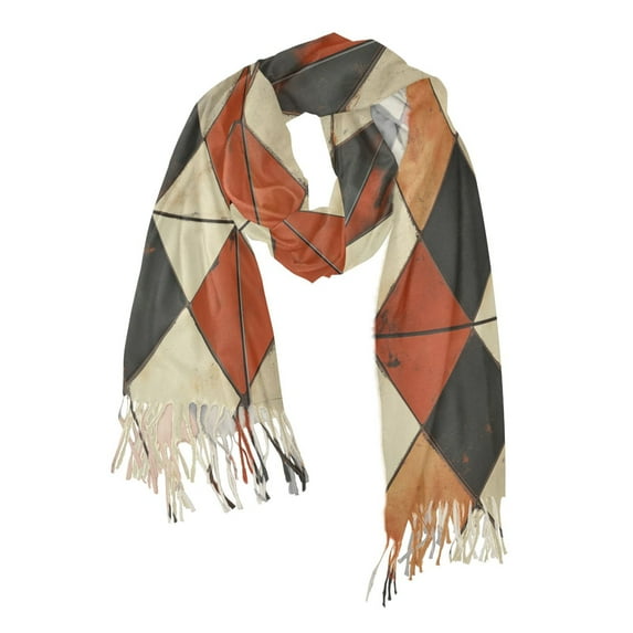 FORMRS Womens Scarf Winter Soft Long Big Warm Shawls Wrap Tassel Scarves, Checkered Pattern
