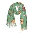 thumbnail image 1 of FORMRS Womens Scarf Winter Soft Long Big Warm Shawls Wrap Tassel Scarves, Christmas Cookies, 1 of 9