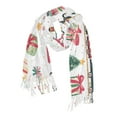 thumbnail image 1 of FORMRS Womens Scarf Winter Soft Long Big Warm Shawls Wrap Tassel Scarves, Christmas Penguin, 1 of 9